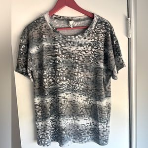 Sew In Love - Camo Tee - Gray and Blue tones - Size L
